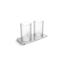 Kohler K-72900T-CP Qiyue double mouthwash cup holder