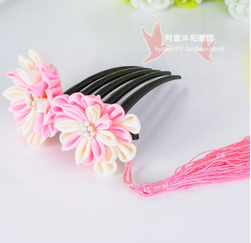 包邮 日本和风传统和服发饰发簪发钗花嫁细工平打簪 かんざし 限时一天 细工 发簪 和服 日本 和风途虎网