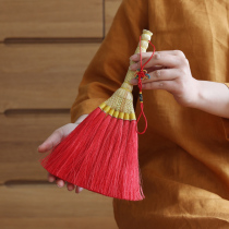 At the beginning of the art red auspicious little broom safe car pendant baby hanging bedside children small broom