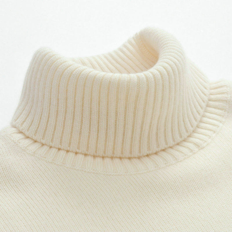 Autumn and winter Youth male cashmere sweatshirt white thickened with high collar sweater pure cashmere sweaters and sweatshirt black