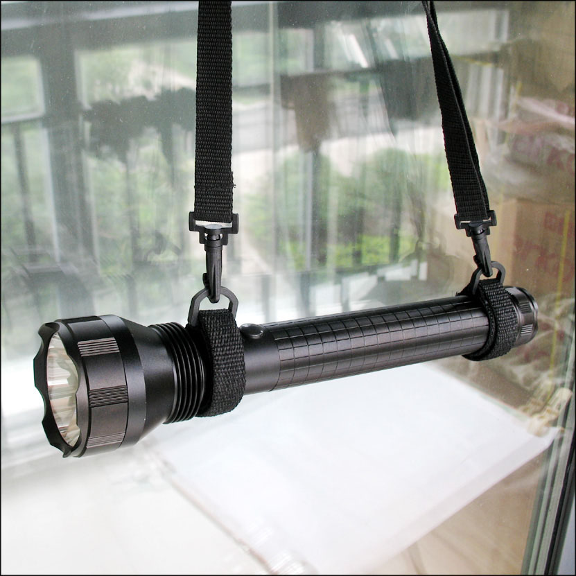 Huasheng Panther WFL-H2 Professional Security Night Patrol LED Lithium Electric Flashlight 1000Lm Baby Bag Car Protection