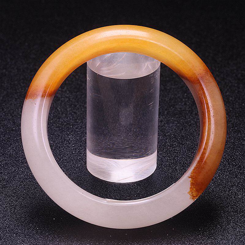 Yunnan Dragon Mausoleum Natural Jade Jade Fairy Yellow Dragon Jade Bracelet Lady Jade Bracelet Wanfu A Goods Delivery Certificate