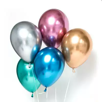 12 inch pearlescent metal latex thickened floating air balloon metal balloon party wedding birthday scene layout balloon