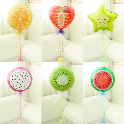 Fruit aluminum film balloon table Floating baby birthday 100-day banquet double full moon banquet desktop decoration decoration supplies