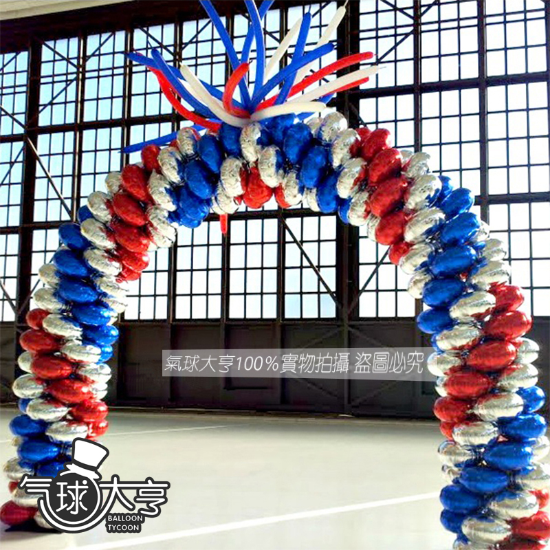 Net Red Arches Post Aluminum Film Balloon Column Shop Shop Opening Wedding Celebration Dress Four Leafed Grass Balloon Arches