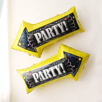 Arrow aluminum film balloon annual meeting decoration scene layout birthday baby 100 days party party signboard