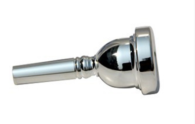 Ocean Wave Instruments Midtone Long Horn Mouth Pull Nozzle Universal Horn Silver Plated Pure Copper Brass Instrument Accessories Dispensers Recommend