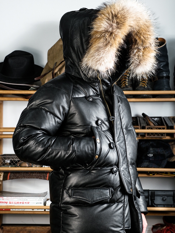 Cowhide down Jacket N3B, Extreme Cold Savior at Minus 30 Degrees, King of Extreme Cold, Fully Upgraded with Real Fur Collar and Double down Filling