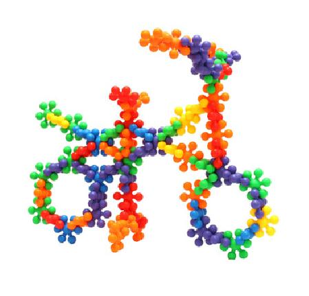 Kindergarten Puzzle Toy 100 Changing Building Blocks Parquet Building Blocks Flower Type Building Blocks