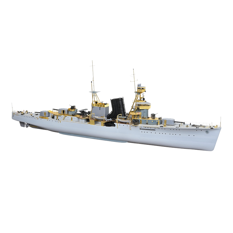 1/350 Chinese Patriotic Warship Light Cruiser Ninghai Pinghai Precision Resin Ship Model Project from the Era of the Chinese War of Resistance
