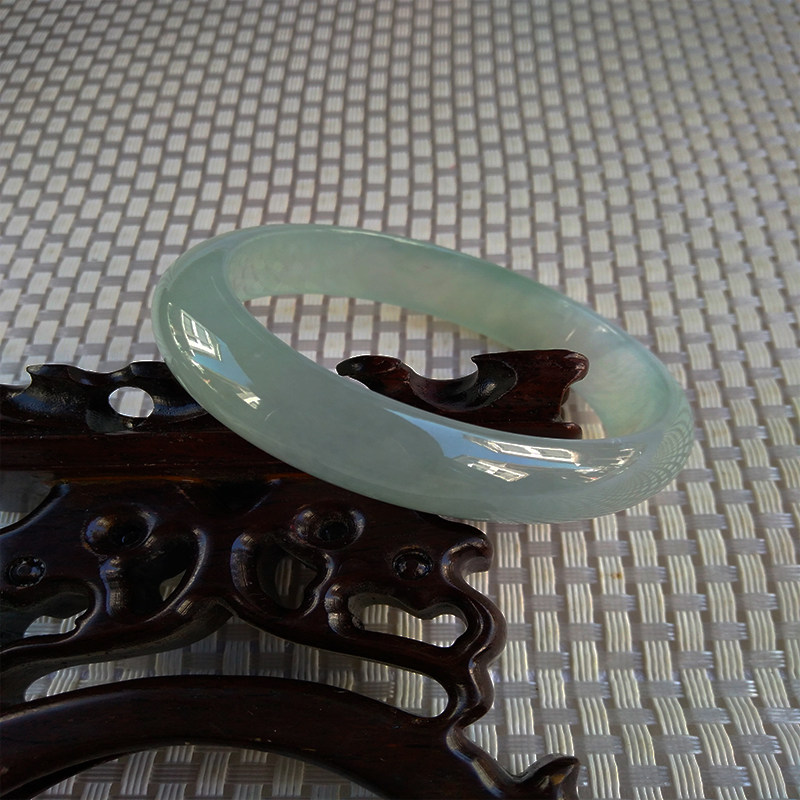 Teng flushing out the brand Myanmar A cargo Emerald 55mm Ice Pale Violet Bracelet Bracelet Children's Gift Ornaments