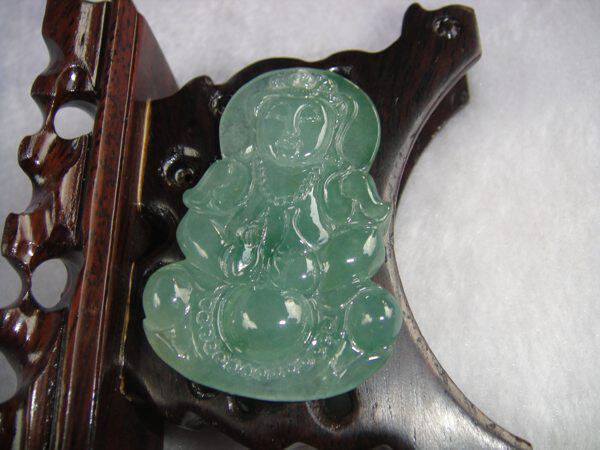 Tengqing Yu Xin - brand emerald blue water A - jade jade audio hoist A - freight jade oil - green ice glutinous species man