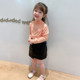 Girls Autumn Short Skirt 2023 New Fashionable and Versatile Black Little Girl Irregular Leather Skirt Children's Princess Skirt