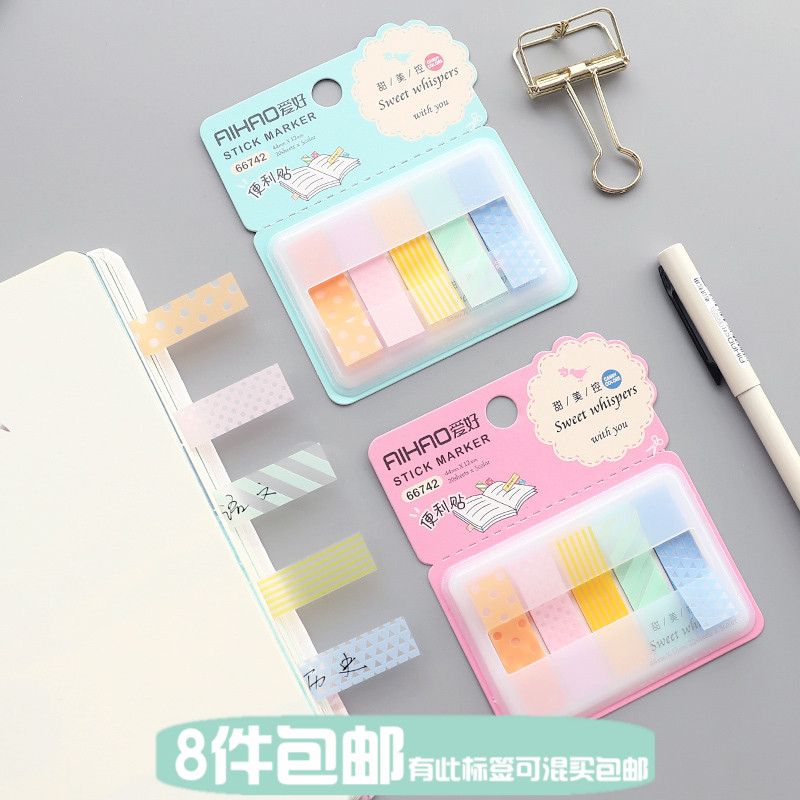 Stationery Fluorescent Film Indicator Label Index N Times Post-it Classified Post-it Post-it Note Post AN187