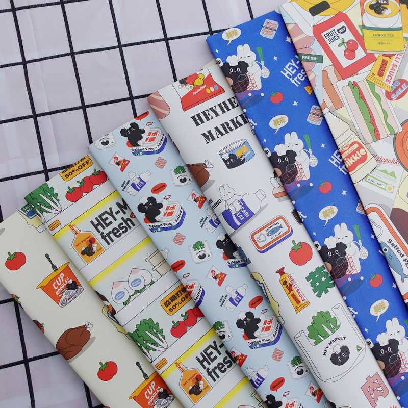 Cat Gift Wrapping Paper Large Size Thickening Cartoon of the First Cute Country Fangfang of the Cat Gift Packaging