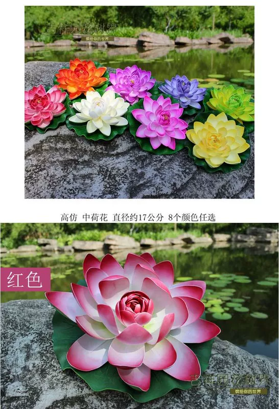 Hoa nhân tạo hoa sen múa đạo cụ nhựa sen hoa sen sen hoa sen giả hoa cho hồ bơi trang trí hồ bơi vịt - Hoa nhân tạo / Cây / Trái cây