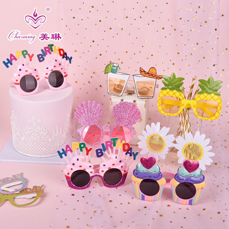 birthday party glasses
