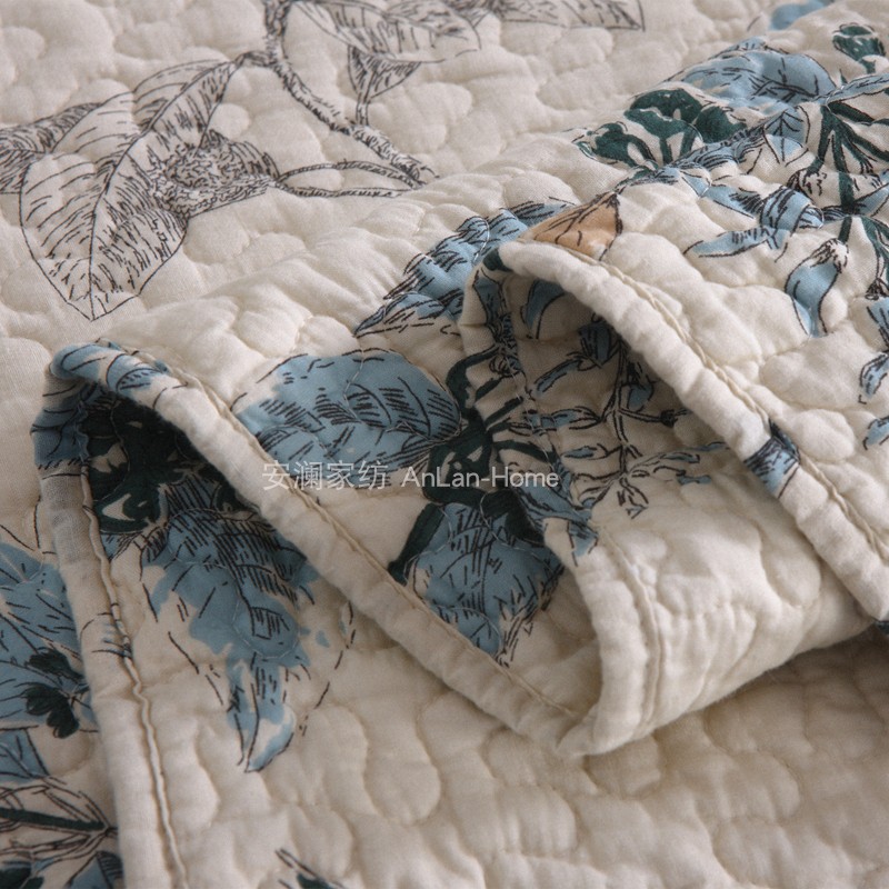 Bông nước Mỹ được may bằng chăn mát mùa hè, máy điều hòa không khí cotton, vỏ ba mảnh với giường đôi, có thể dùng làm khăn trải giường drap trải giường