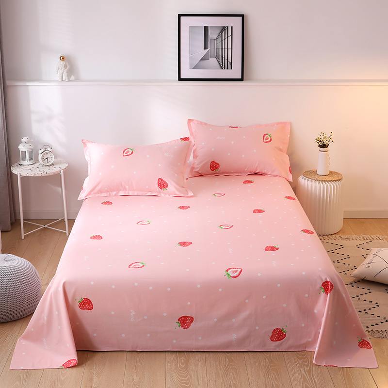 Bed sheet Single piece pure cotton 100% All cotton cloth Single 1 2m1 5 Double student Dormitory Ins spring and autumn deposit by single