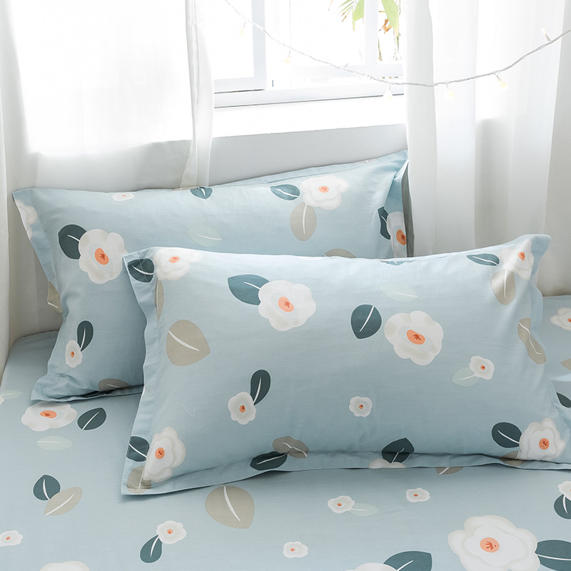 Pillowcase pure cotton pair of clothes 48x74cm Spring and autumn lovers small pieces Flowers Large Fields Garden Wind Envelope Style 100% All cotton