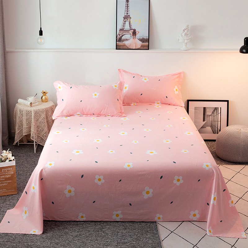 Bedsheet Single cotton 100 full cotton in teenage 1 5 m 1 8x2 3m student dorm single double sheet