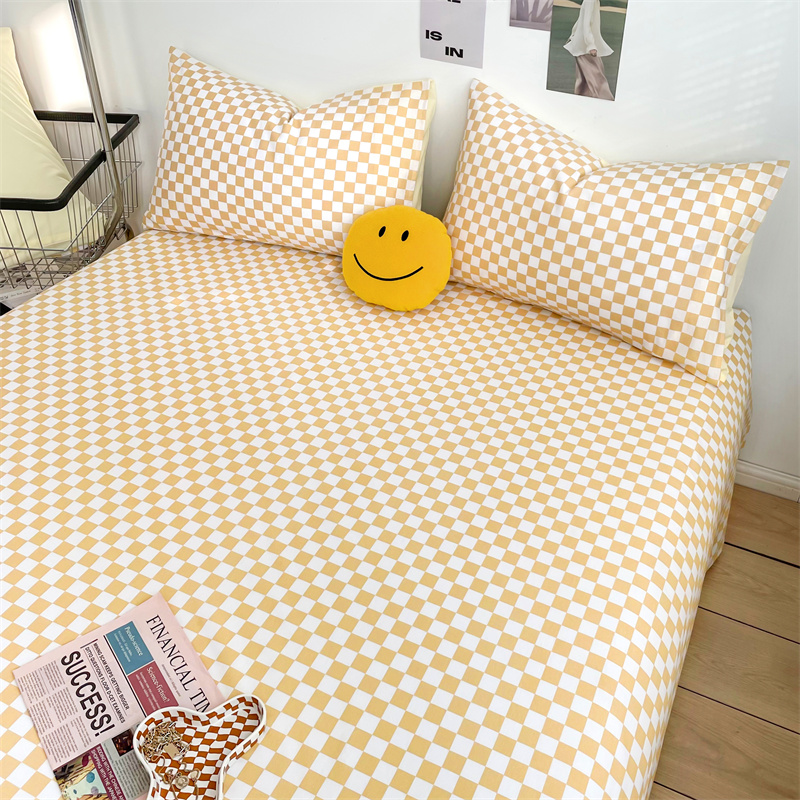 Bed sheet cotton single piece Japanese style small fresh 1 5M student dormitory single 100% cotton double bed sheet