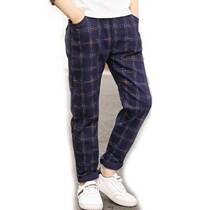New golf boys plaid pants Teen boys sports casual pants large childrens golf pants