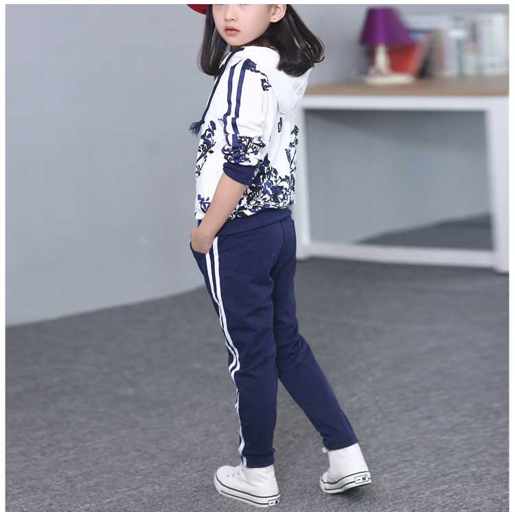Golf Girls Set Jersey Quần áo mùa thu thể thao mùa đông Trẻ em mặc quần áo trẻ em tuổi teen Dịch vụ bóng golf - Thể thao sau bộ nỉ nike
