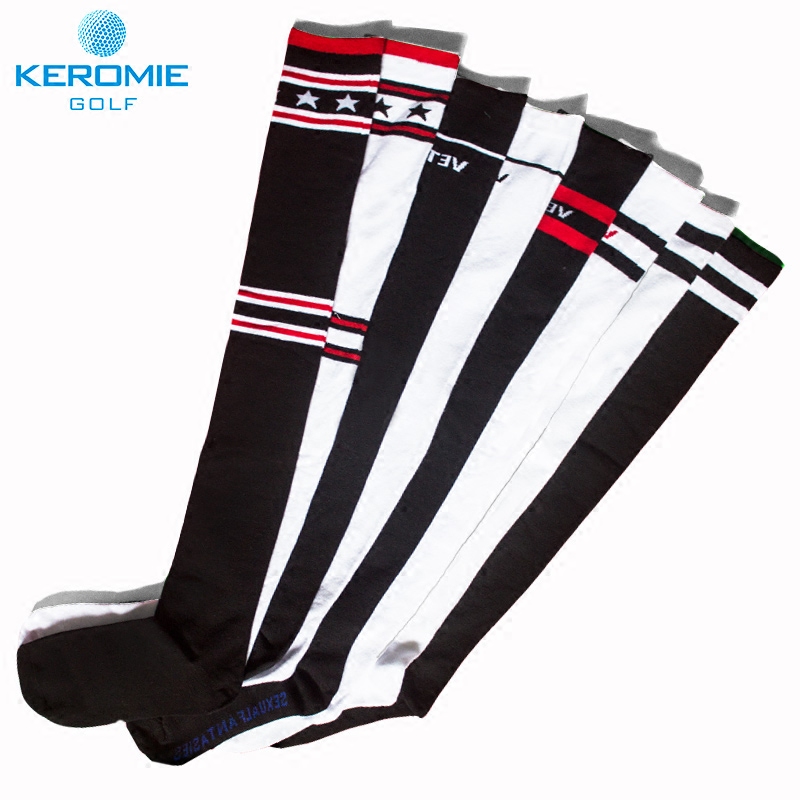 Golf socks over the knee warm breathable women's stockings Casual stockings High tube cotton socks Striped sports socks
