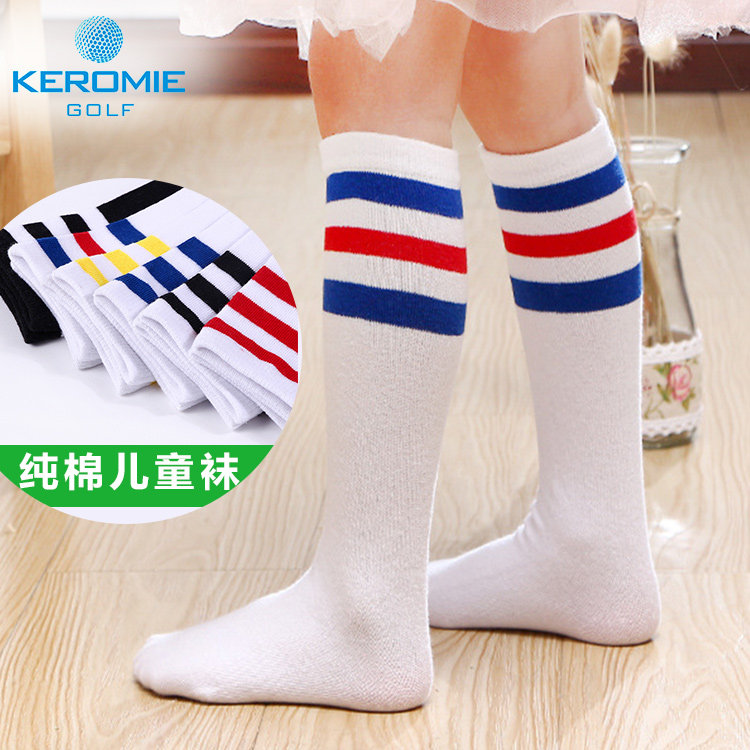 Golf children Sox socks Pure cotton sports over knee socks Long cylinder socks Men's and women's football baseball socks tennis socks