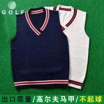 Golf vest vest womens spring and autumn sweaters knitwear thin base sweater sweater golf ball clothes