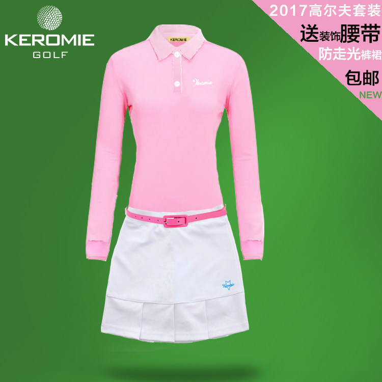 Golf long sleeve T-shirt women's clothing spring autumn season new golf skirts sports casual suit ball clothes jersey clothing