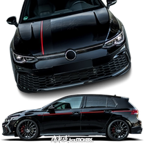 Suitable for GOLF 8 GTi car stickers pull flower color strip GOLF 8 body decoration modified car sticker film