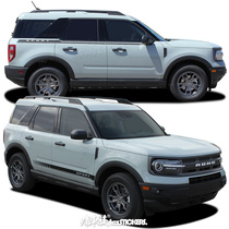 Suitable for bronco gale car stickler Colorful Strips Body Exterior Accessories Individuality Decoration Retrofit Car Stickers Cling Film