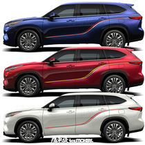 2022 New Hanlanda Car Stickler Flowers Color Bar Special Decoration Retrofit Bodywork Car Stickler Beauty Ornament