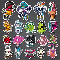 Trend personality anime cartoon refrigerator luggage laptop electric motorcycle car sticker color stickers
