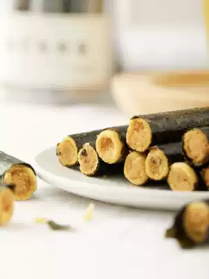 Chuanhe food collection 130g seaweed Laver meat pine rolls, crisp egg rolls, not fat, delicious office snacks canned