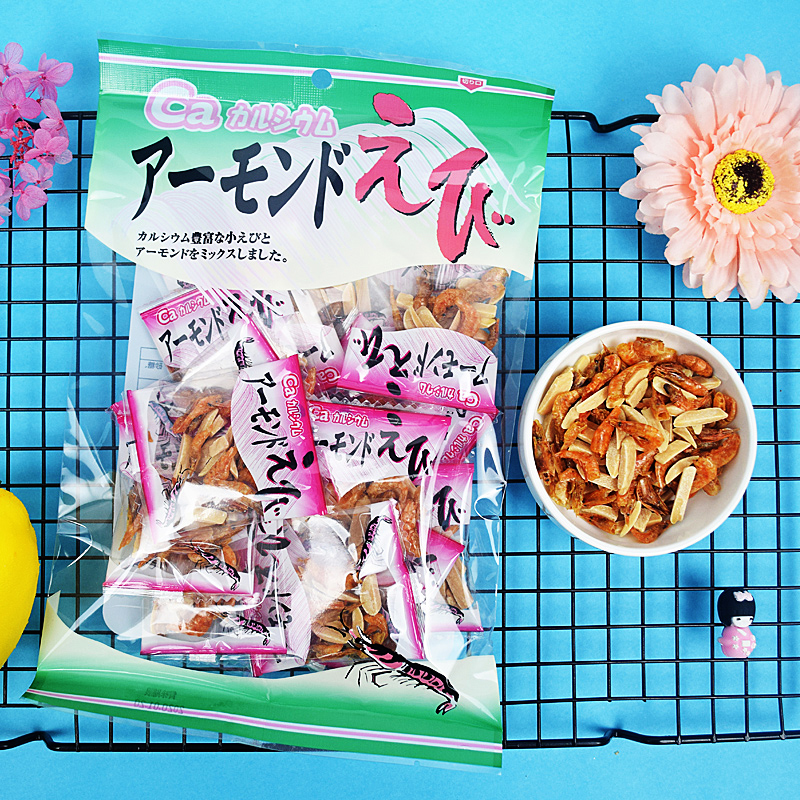 Japan Import Springs House Almonds Almond Shrimps Dry Lentil Sesame Small Fish Dry children Calcium Supplements Pregnant pregnant women are Snack Fish Snacks