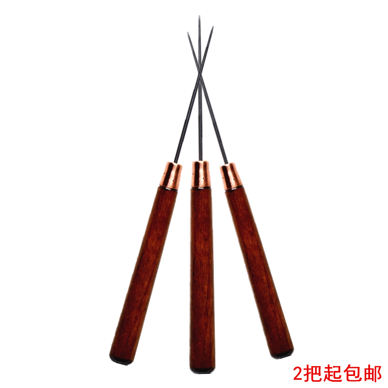 Pick Up Needle Steel Needle Octopus Octopus Octopus Octopus Small Balls Picking Needle About 16CM Turns Needle Tool Wood Handle Cones