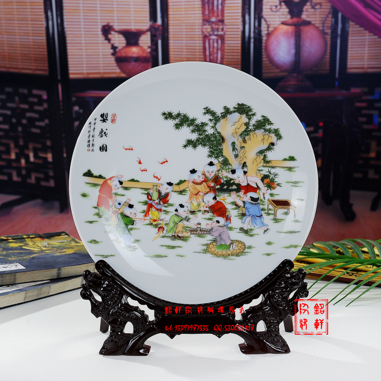 Trang trí nội thất tấm trưng bày tấm gốm ngồi tấm phòng khách treo tấm đơn giản hiện đại thời trang đồ trang trí thủ công quà tặng đồ trang trí nội thất