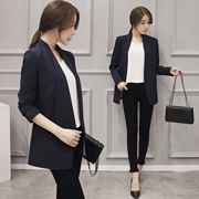 Bộ đồ nhỏ nữ ngắn đoạn 2018 mùa thu mới phiên bản Hàn Quốc của bộ đồ tự mặc giản dị mỏng nhỏ phù hợp với áo khoác nhỏ