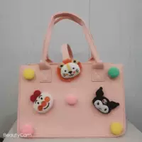 Розовый мультфильм+волосатый мяч 30*20*18