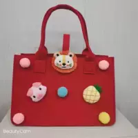 Красный мультфильм+шар для волос 30*20*18