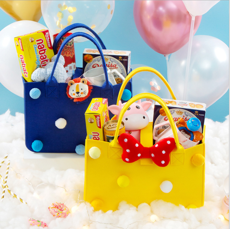 Felt tote bag customized special shooting hyperlink warm reminder customized products do not support no reason to return