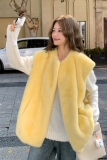 糖果色多巴胺水貂绒仿皮草外套女冬皮毛一体2C353--710#P170K258，女装短外套，2C353