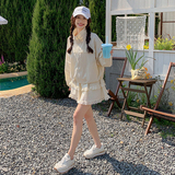 韩系学院风蕾丝花边套装裙休闲立领外套半身裙5873-P165-K238，女装套装/套裙，2C159
