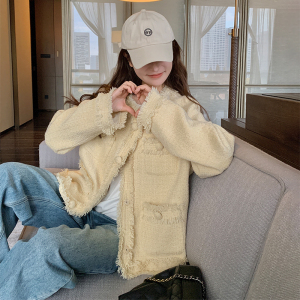 【档口+买家秀】高品质奶黄色小香风外套C155-1060-P155控218图片