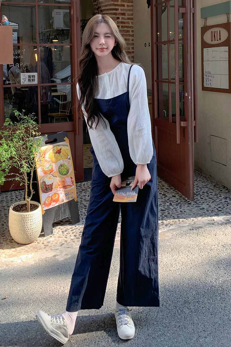 2025早秋新款韩系甜酷背带裤套装2C057-8128-P145-K208,女装套装/套裙,2C057