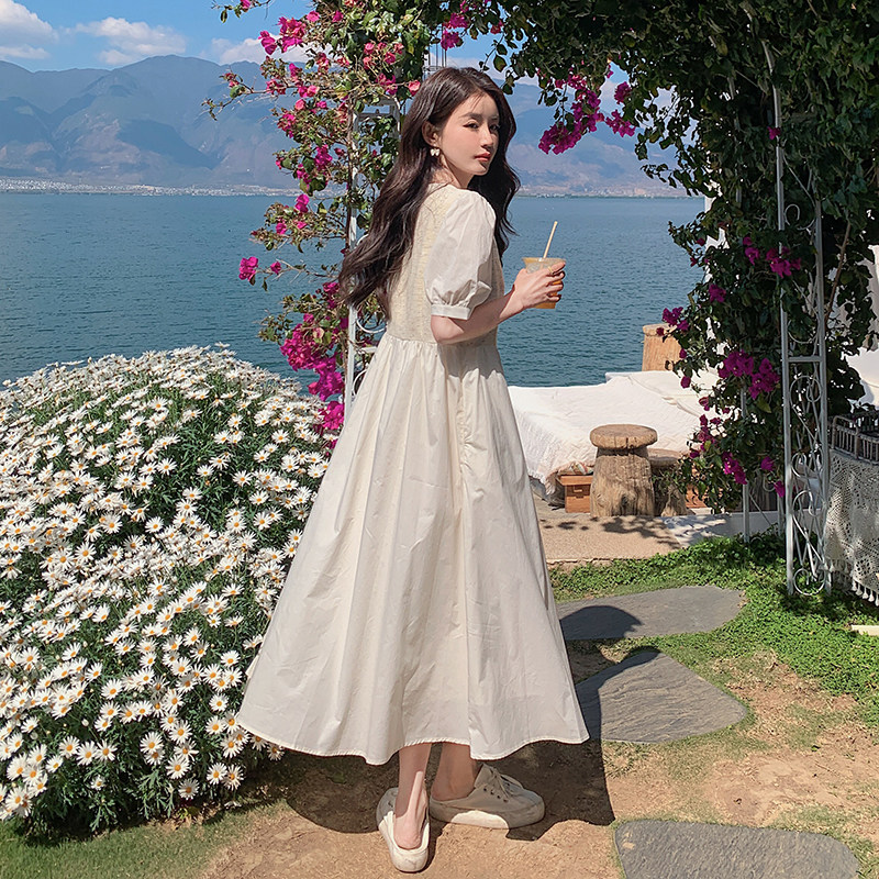 现货2C0287322P115K168夏季小香风清新连衣裙,女装连衣裙,2C028