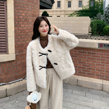 新品主推大货简约通勤皮毛一体保暖外套2C285-2607-P185-K278，女装短外套，2C285